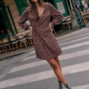 Sezane Madeline Dress Woodland Flowers - Size 6